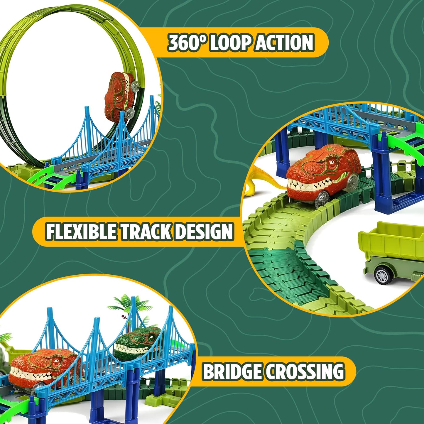 Jurassic Dino Track Set