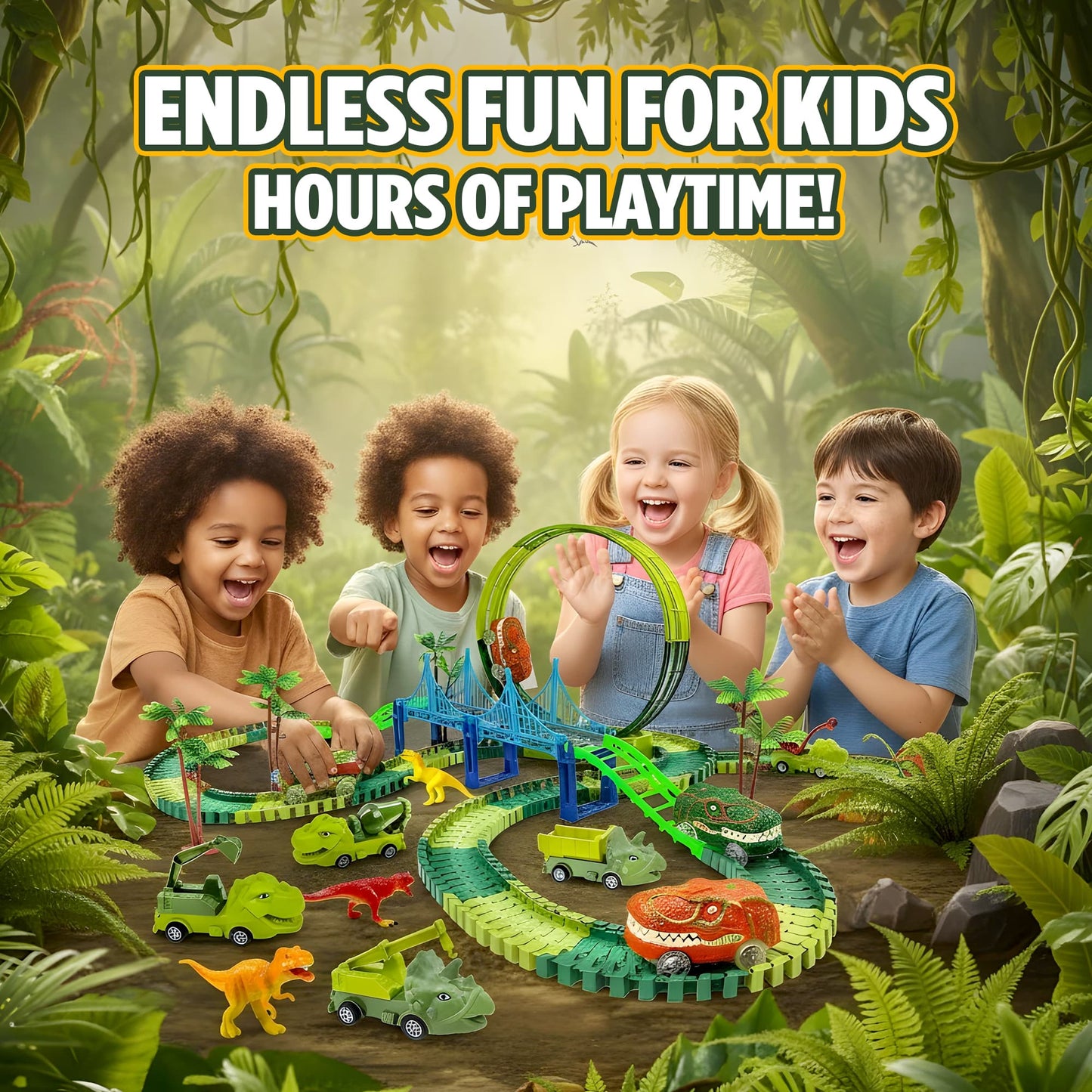 Jurassic Dino Track Set