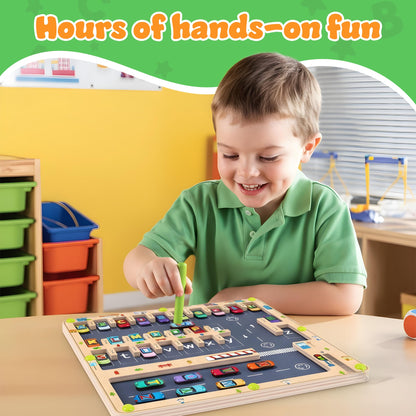 Magnetic ABC Parking Board