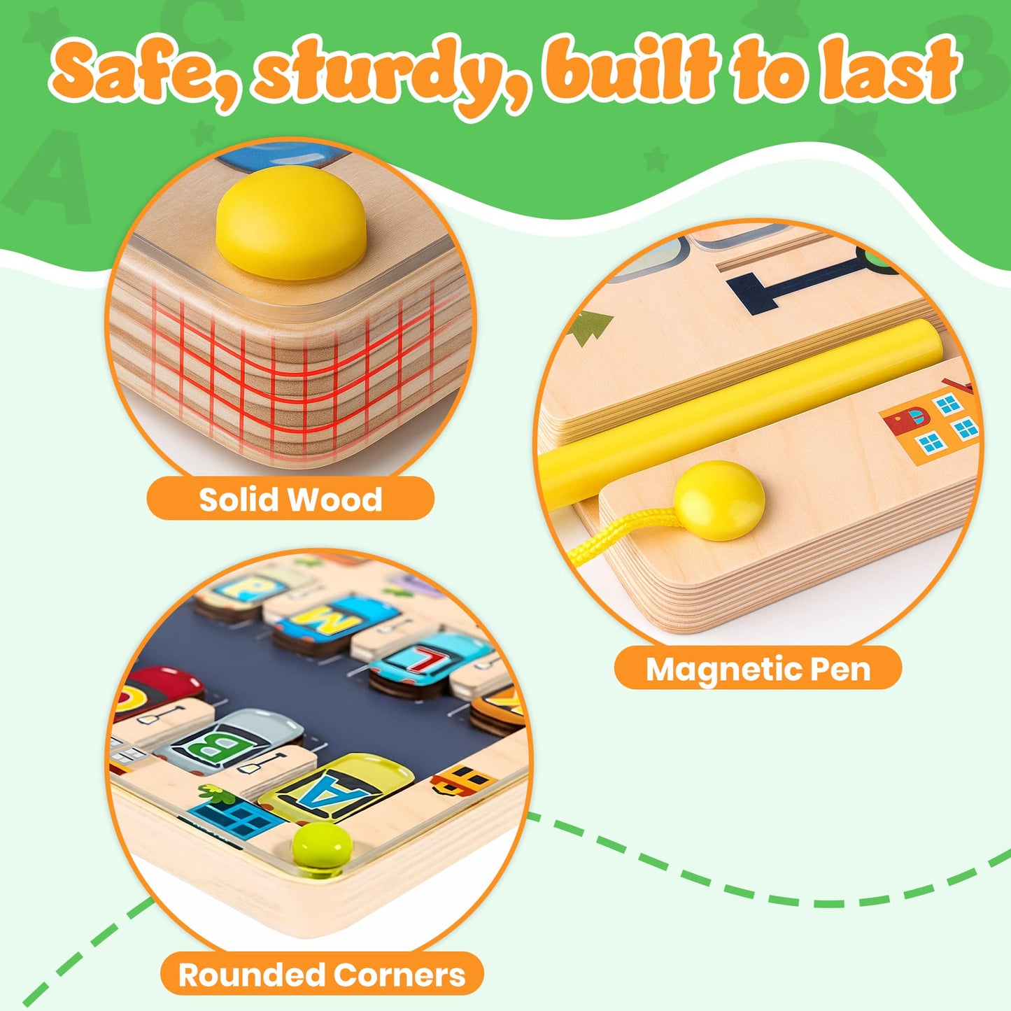 Magnetic ABC Parking Board