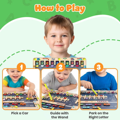 Magnetic ABC Parking Board