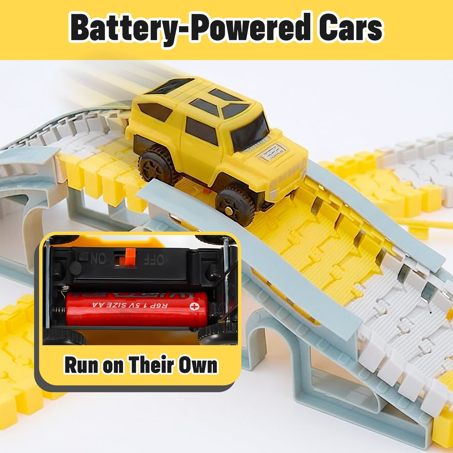 Build & Zoom Construction Track Set