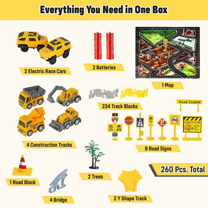 Build & Zoom Construction Track Set