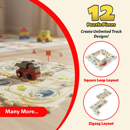 Jigsaw Puzzle Car Track