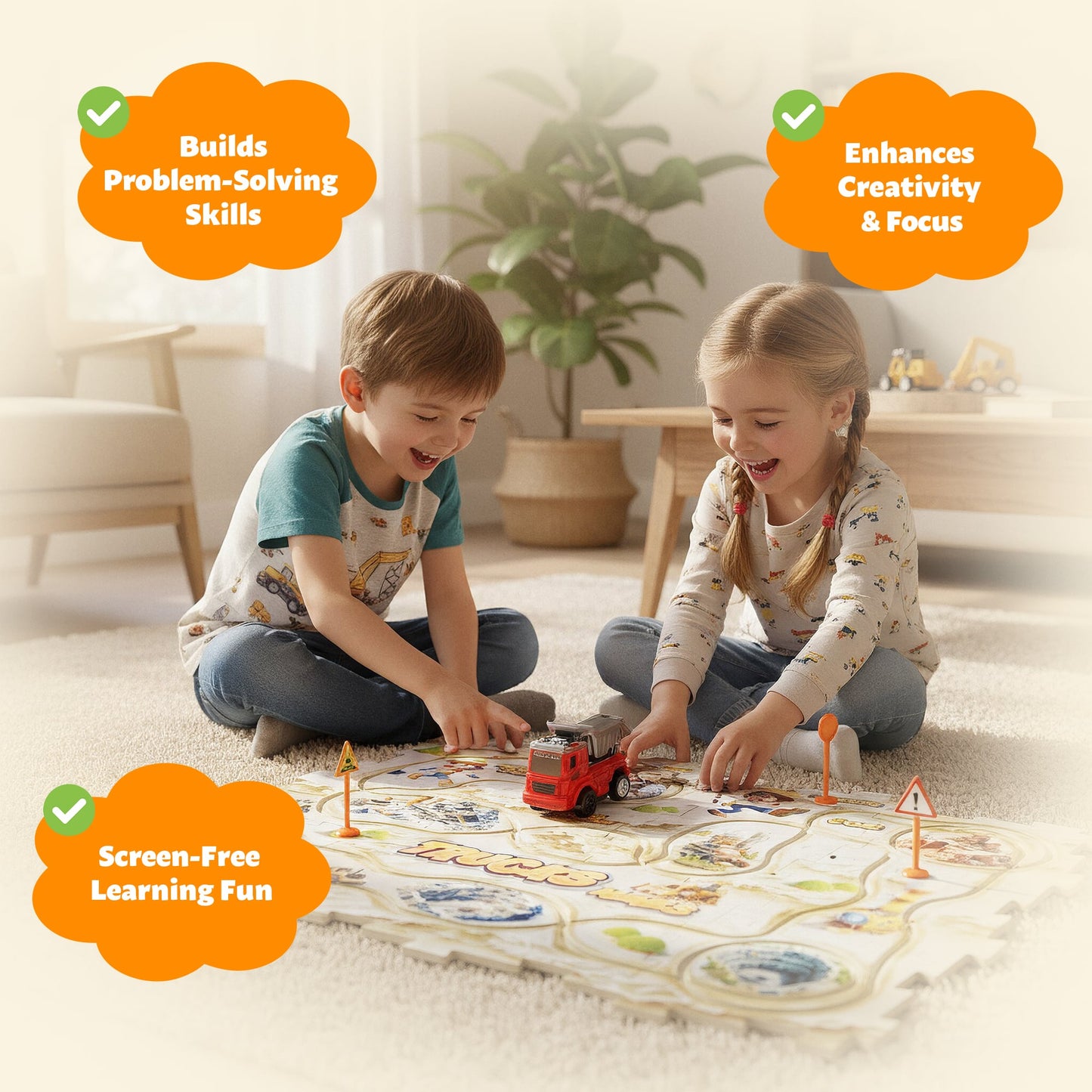 Jigsaw Puzzle Car Track