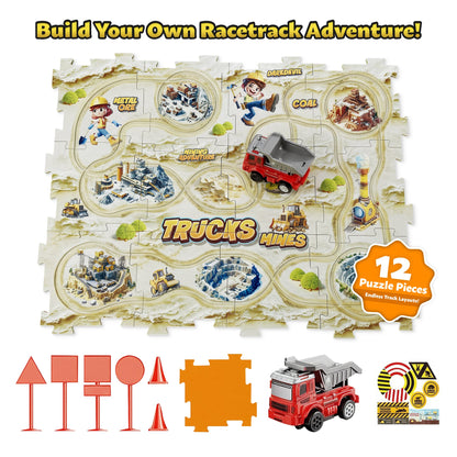 Jigsaw Puzzle Car Track